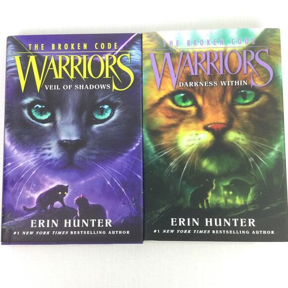 The Broken Code Warriors Veil of Shadows and Darkness Within By Erin Hunter - Picture 1 of 11